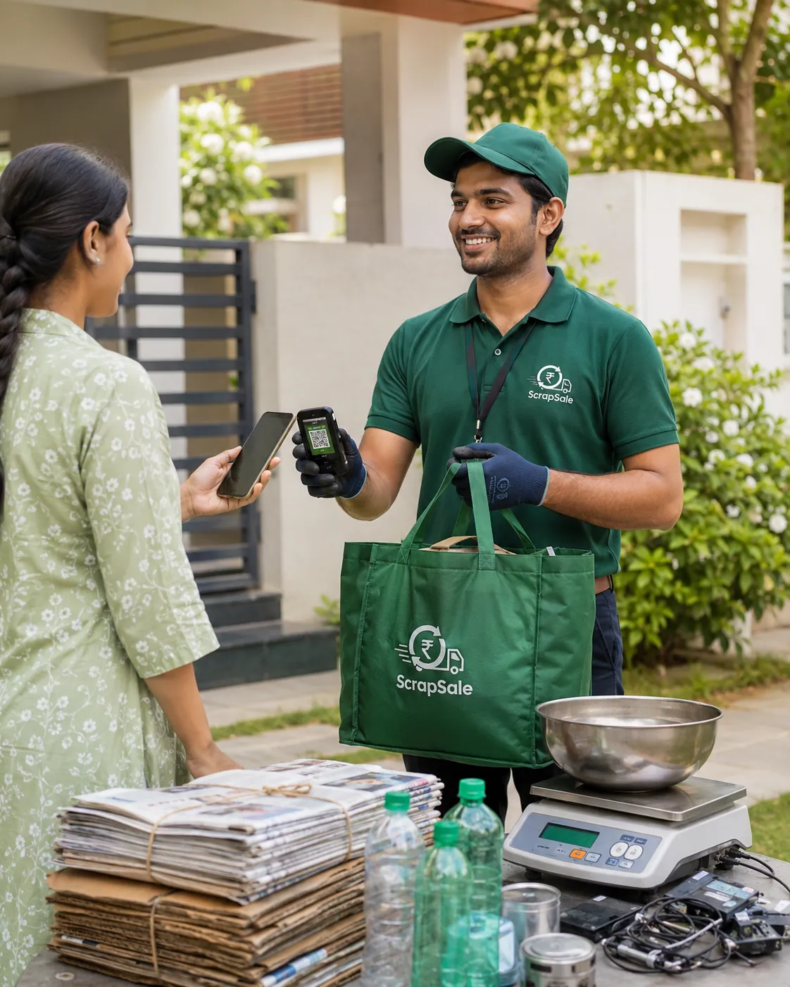 ScrapSale doorstep scrap pickup and recycling service